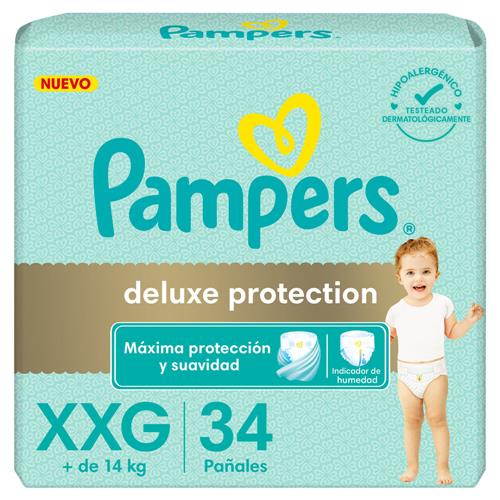 Pañales PAMPERS Deluxe Protection Talle Xxg 34 Un