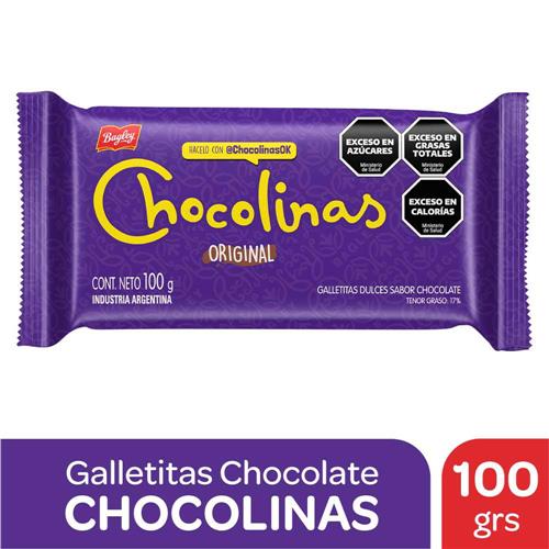 Galletitas Dulces Sabor Chocolate Chocolinas 100g