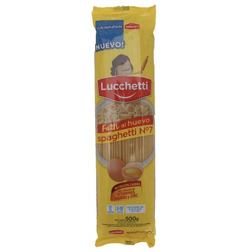Fideos Al Huevo Spaghetti LUCCHETTI 500g