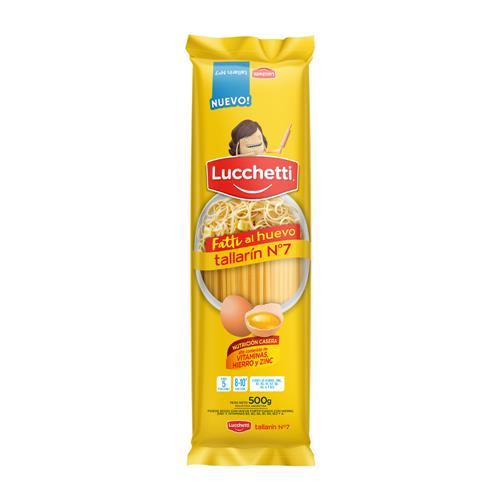 Fideos Al Huevo Tallarin N°7 Lucchetti 500g