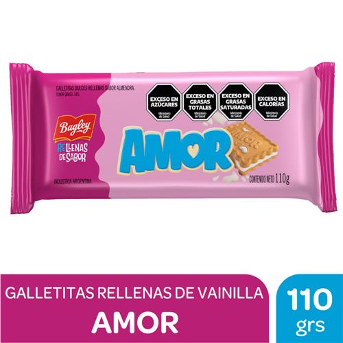 Galletitas Rellenas Sabor Almendra Amor 110g