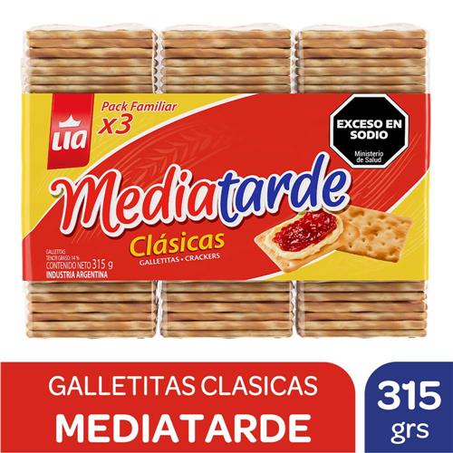 Galletitas Crackers Clasica X3 Media Tarde 315g