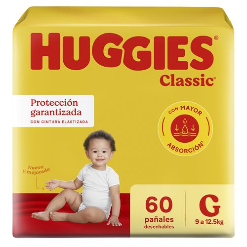 Pañales HUGGIES Classic G X60