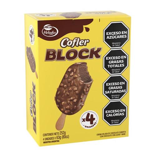 Helado Multipack Chocolate Cubierto Con Chocolate Cofler 252g