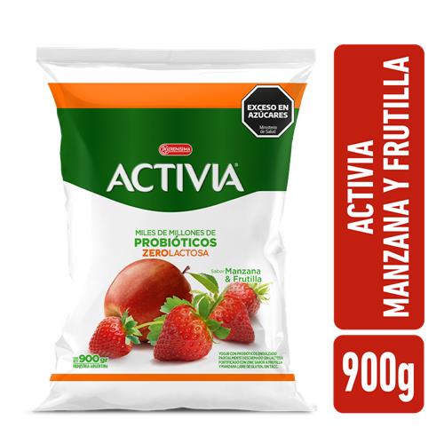 Yogur Bebible Sachet Manzana Frutilla ACTIVIA 900gr