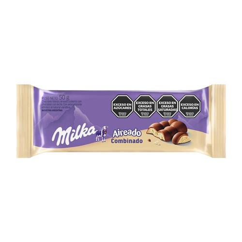 Chocolate Leche Aireado Milka 50g