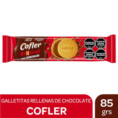 Galletitas Rellenas Sabor Chocolate Cofler 85g