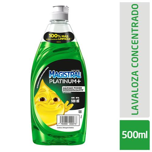 Detergente MAGISTRAL Platinum Limón Verde Botella 500ml