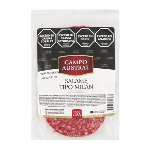 Salame Milan Feteado Campo Austral 150g
