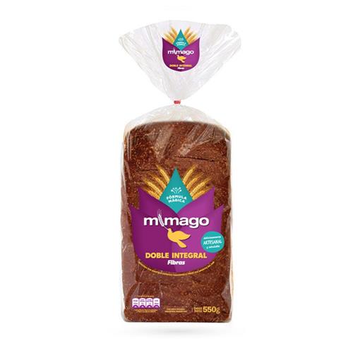 Pan Artesanal Doble Integral Mimago 550g