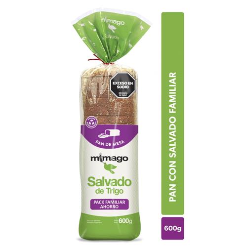 Pan De Mesa Con Salvado Mimago 600g