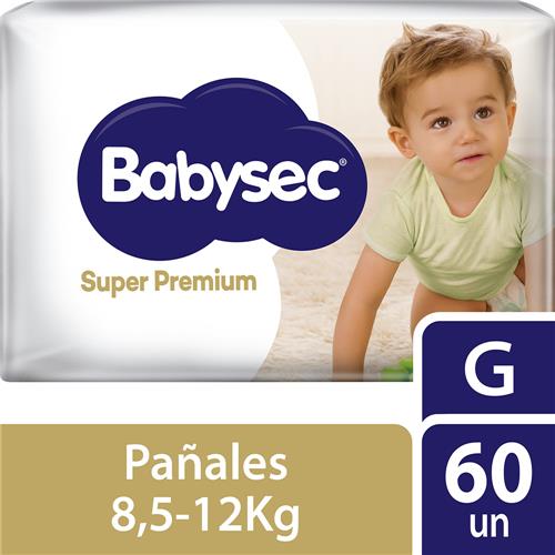 Pañales BABYSEC Super Premium G 60 Un