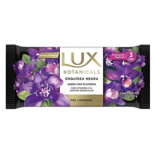 Jabón Glicerina Orquideas Negras X3 Lux 360g