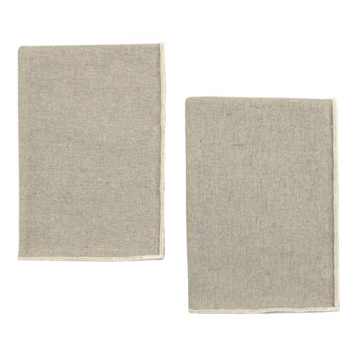 Servilletas X2 Gris Con Vivo Balnco 40x40cm