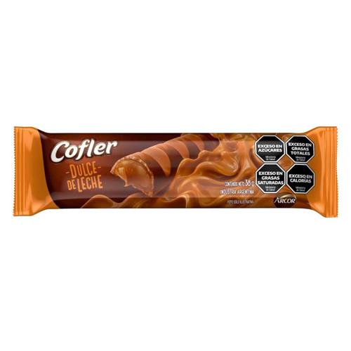 Chocolate Relleno De Dulce De Leche Cofler 38g
