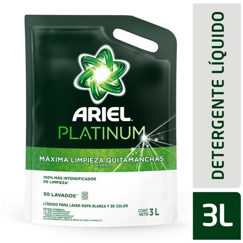 Jabón Líquido Para Ropa ARIEL Platinum Doypack 3lt