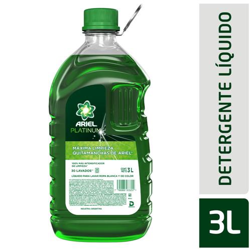 Jabón Líquido Para Ropa ARIEL Platinum Botella 3lt