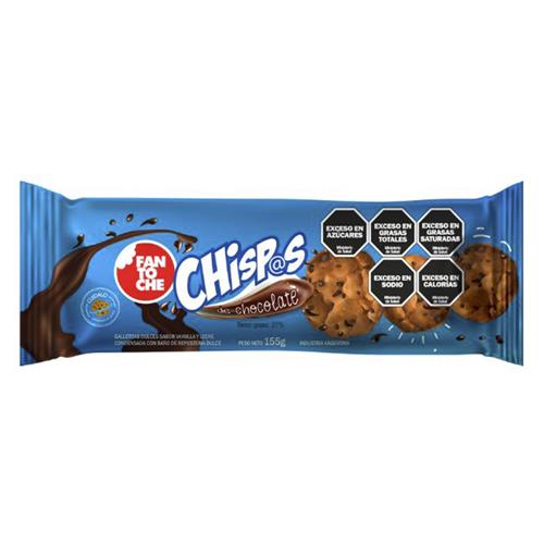 Galletitas Con Chips De Chocolate Fantoche 155g