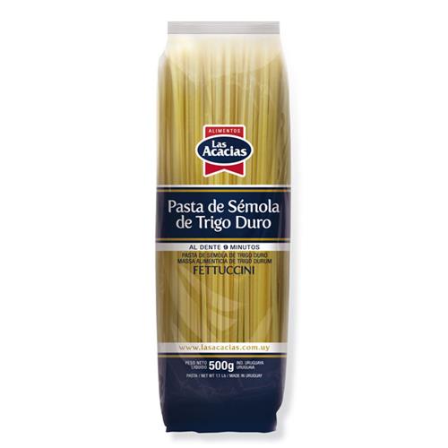 Fideos largos semola Fettuccini LAS ACACIAS 500g
