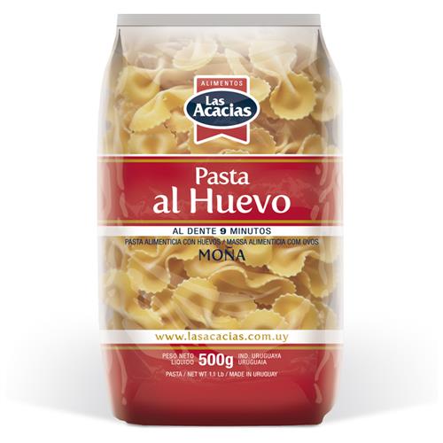 Fideos al huevo Moña LAS ACACIAS 500g