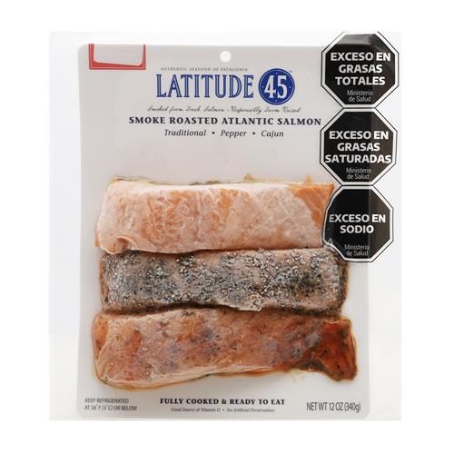 Salmon Rosado Ahumado Tri Pack Latitude 45 340g