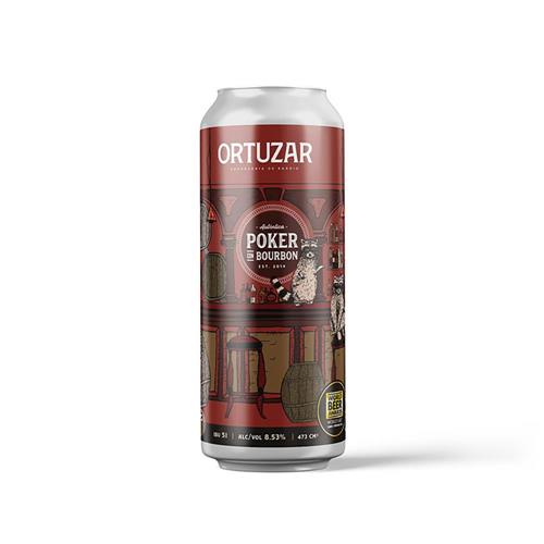 Cerveza Poker Con Bourbon Ortuzar 473cc