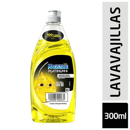 Detergente MAGISTRAL Platinum Limón Amarillo Botella 300ml