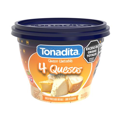 Queso Untable 4 Quesos Tonadita 180g