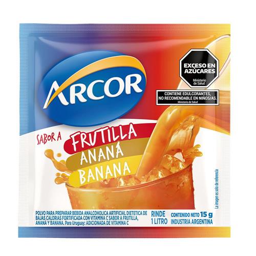 Jugo En Polvo 3 Frutas Arcor 15g