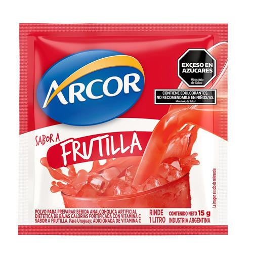 Jugo En Polvo Frutilla Arcor 15g