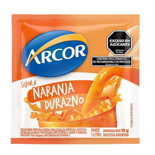 Jugo En Polvo Naranja Durazno Arcor 15g