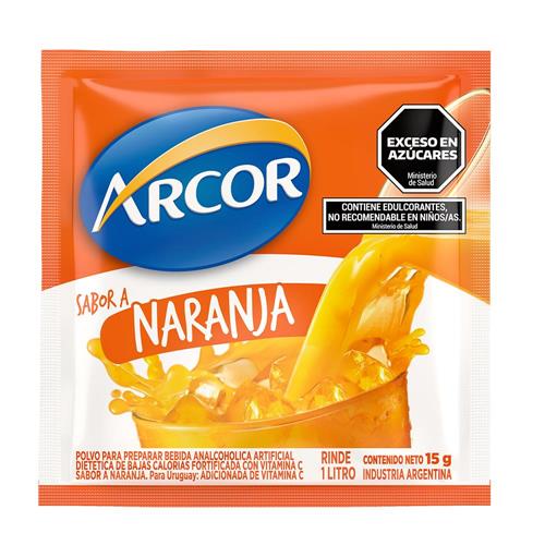 Jugo En Polvo Naranja Arcor 15g