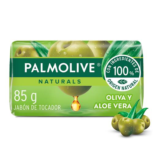 Jabón De Tocador Barra PALMOLIVE Naturals Aloe Y Oliva 85g