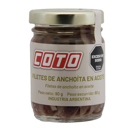 Filet De Anchoas En Aceite Coto 90g