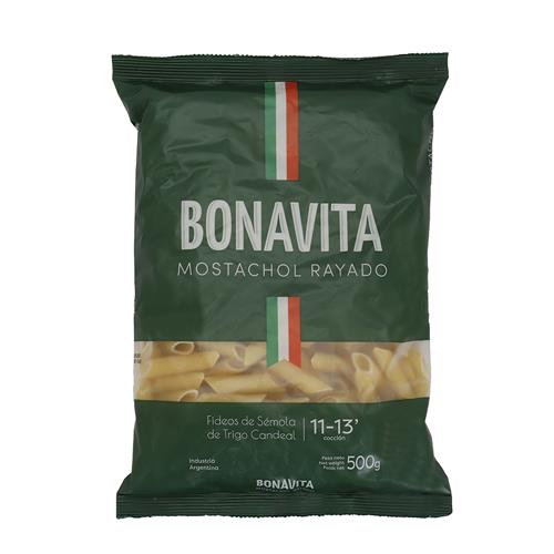 Fideos Guiseros Mostachol Rayado Bonavita 500g