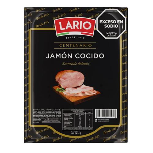Jamón Cocido Horneado Feteado Lario 120g
