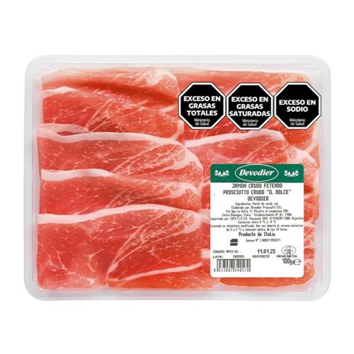 Jamón Crudo Italiano Devodier 100g