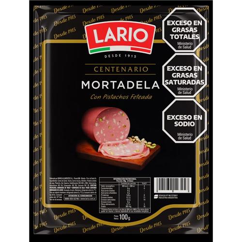 Mortadela Con Pistacho Feteado Lario 100g