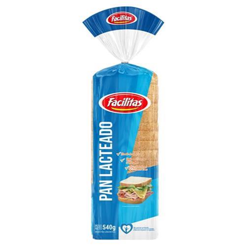 Pan De Mesa Lacteado Facilitas 540g