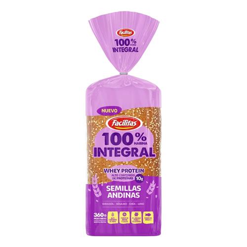 Pan Salvado Con Semillas Andinas Facilitas 360g