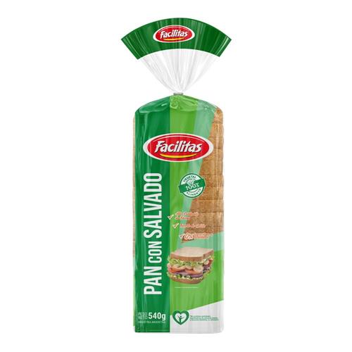 Pan De Mesa Con Salvado Facilitas 540g