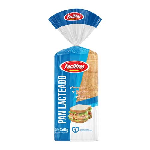 Pan De Mesa Lacteado Facilitas 360g