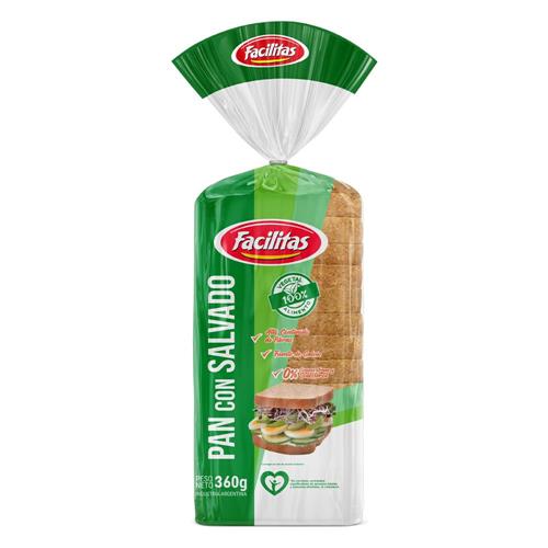 Pan De Mesa Con Salvado Facilitas 360g