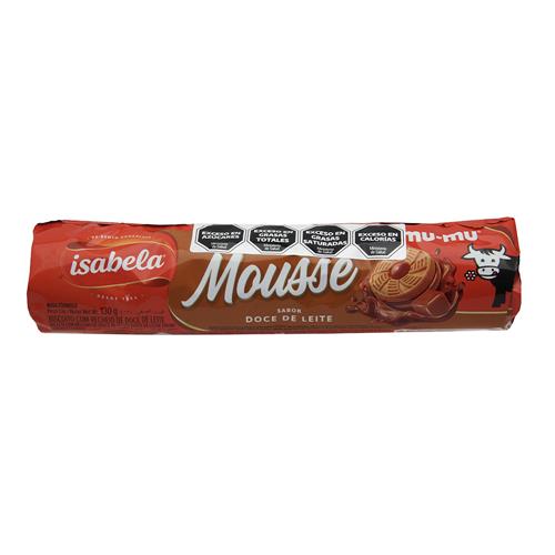 Galletas Rellenas Mousse De Dulce De Leche Isabela 130g