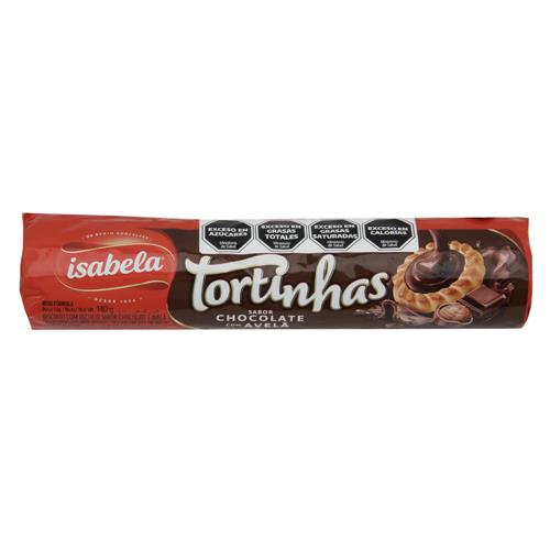 Galletitas Rellenas Sabor Chocolate Con Avena Isabela 140g