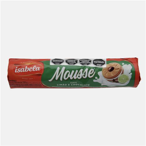 Galletas Rellenas De Mousse De Limón Sabor Vainilla ISABELA 130g