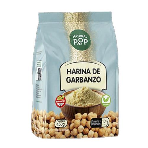 Harina De Garbanzo Natural Pop 450g