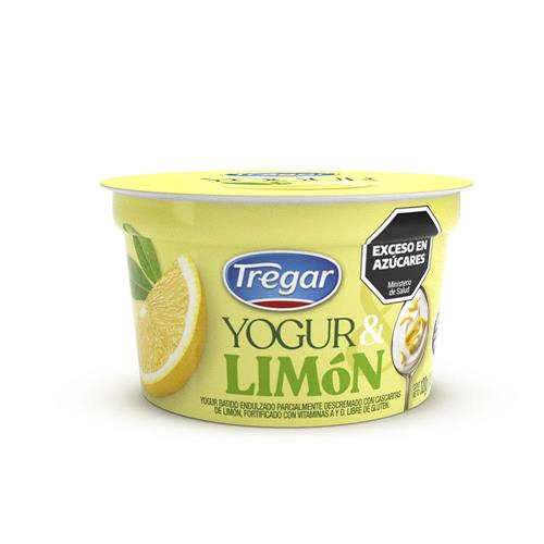 Yogur Batido Entero Limón Tregar 120g