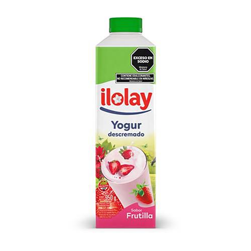 Yogur Bebible Descremado Sabor Frutilla Ilolay 950g
