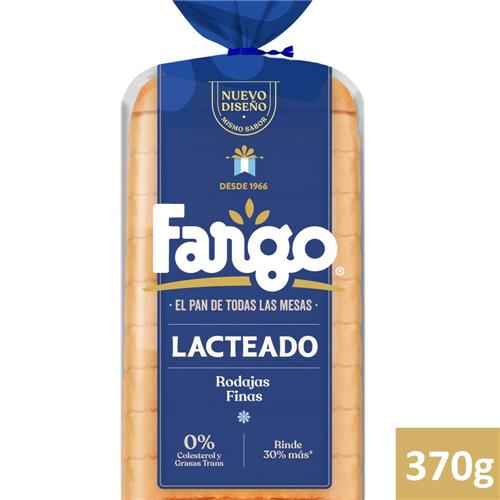Pan Lacteado Rodajas Finas Fargo 370g